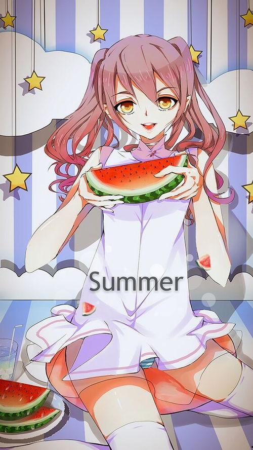 吃瓜少女呀摆件